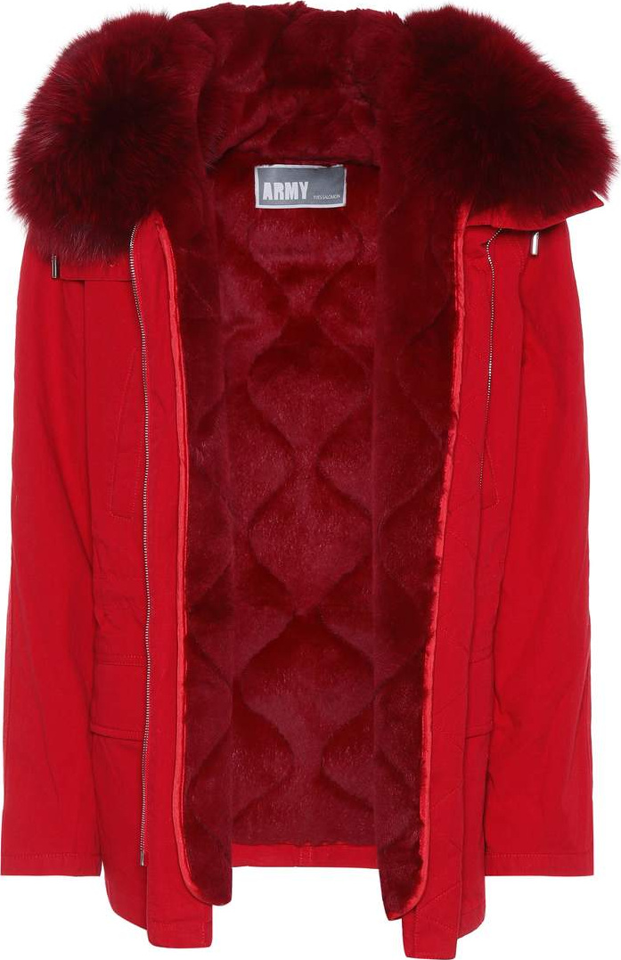 Army By Yves Salomon Fur-lined cotton parka