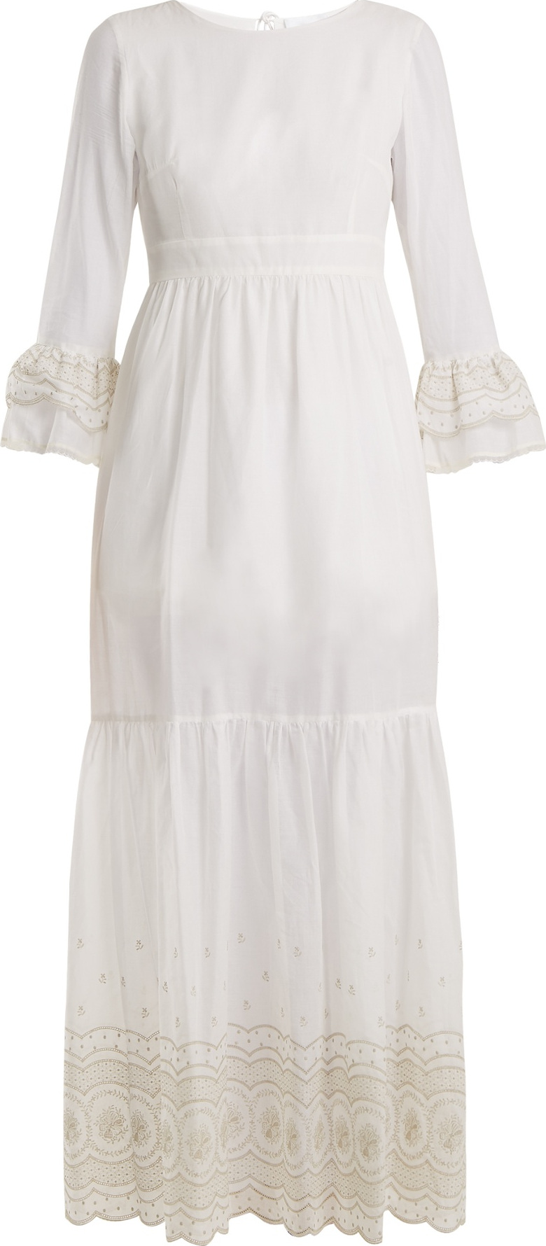 Athena Procopiou Sunday Morning lace-trimmed maxi dress