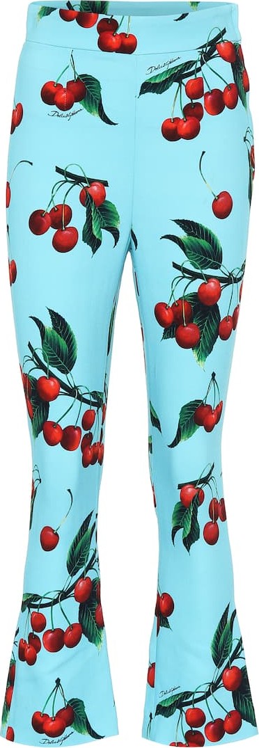 Dolce & Gabbana Exclusive to Mytheresa – cherry printed high-rise pants