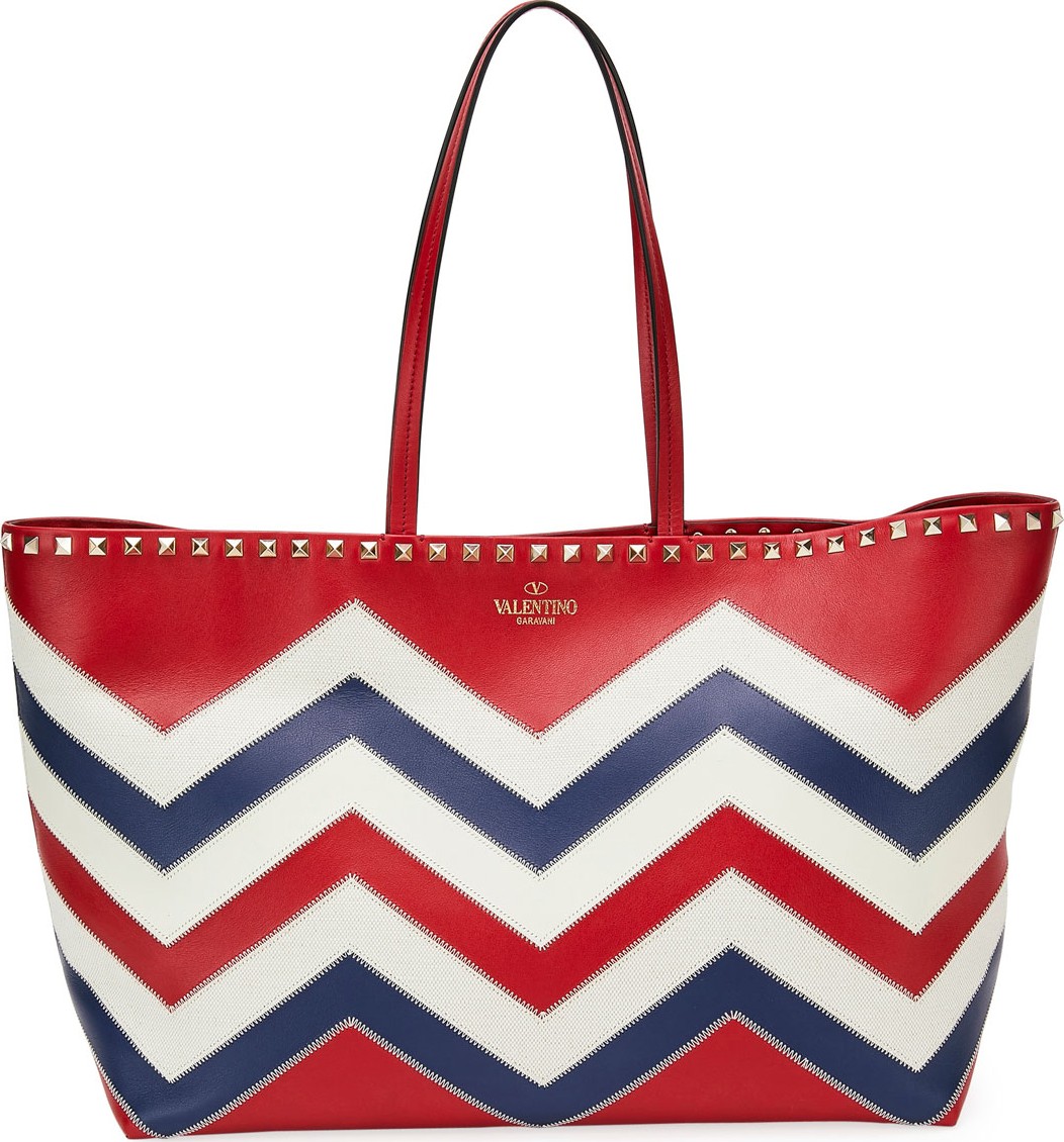 Valentino Rockstud Americana Leather Tote Bag