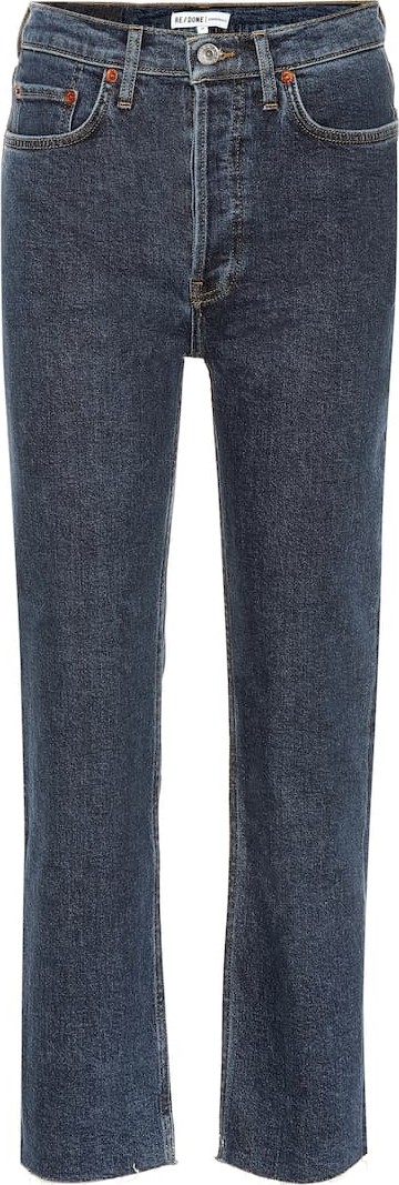 RE/DONE Stovepipe high-rise straight jeans