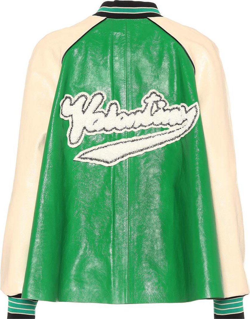 Valentino Embellished leather jacket