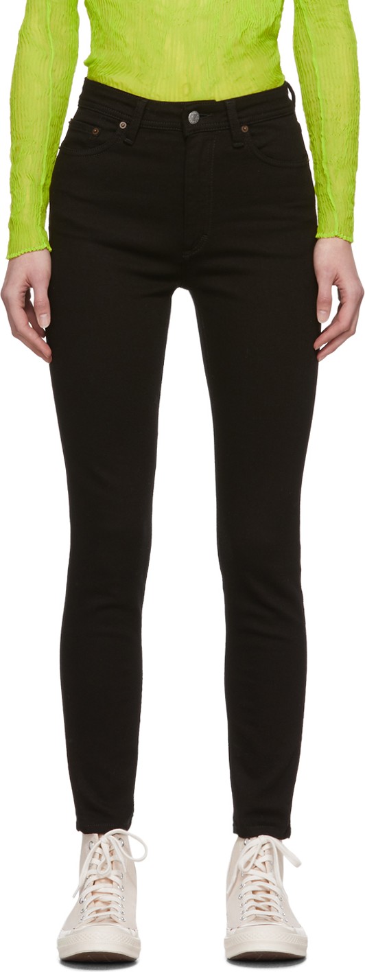 Acne Studios Black Blå Konst Peg Jeans
