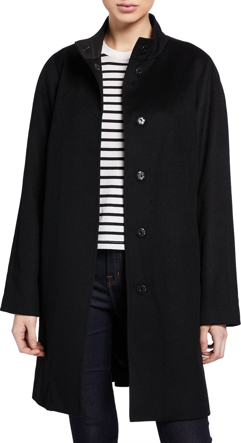 Jane Post Raincoat Trench w/ Removable Hood