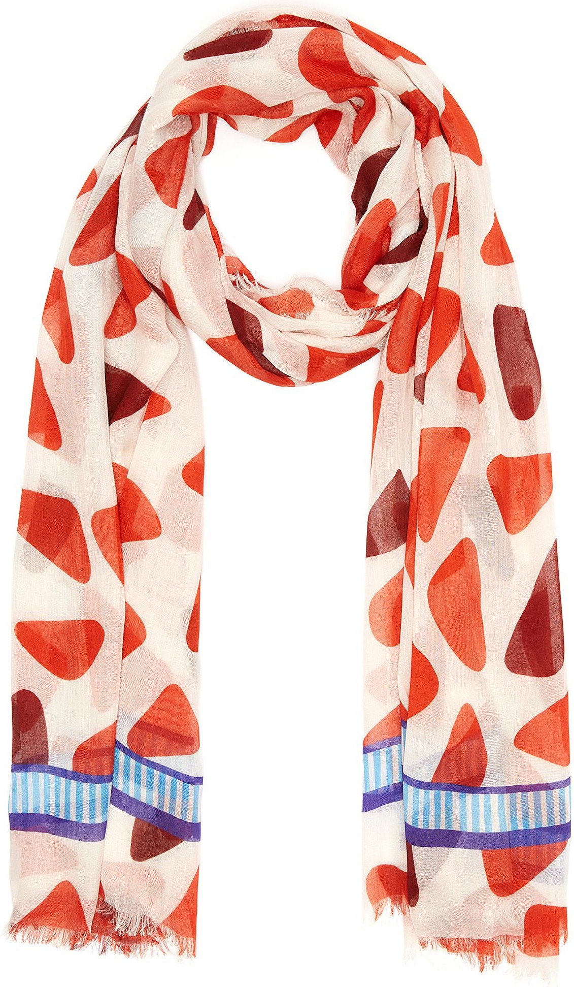 Franco Ferrari 'Danao' contrast multi dot scarf