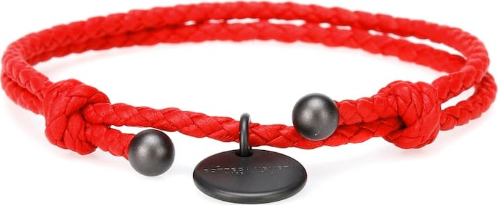 Bottega Veneta Intrecciato leather bracelet