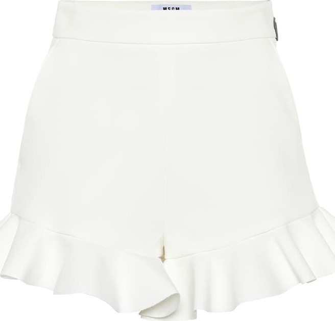 MSGM Stretch-crêpe shorts