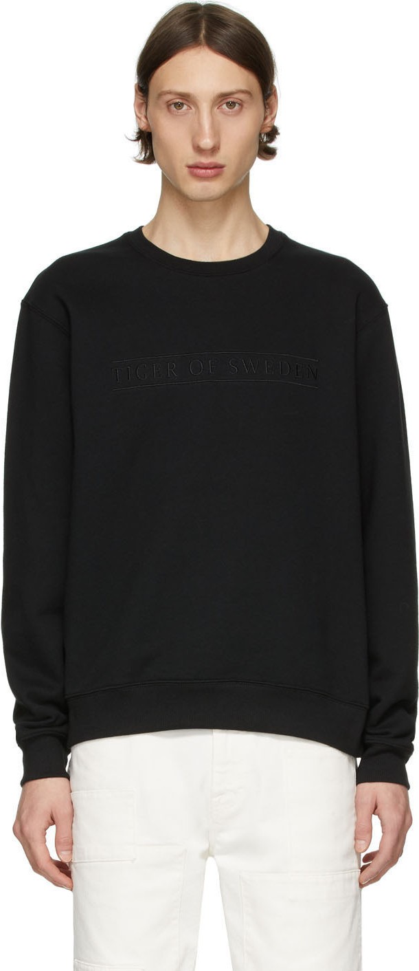 Tiger Of Sweden Black Tano EMB Sweatshirt
