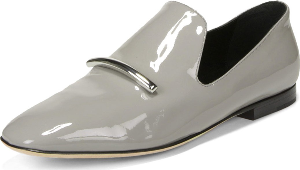 Via Spiga Tallis Patent Leather Flat Loafers