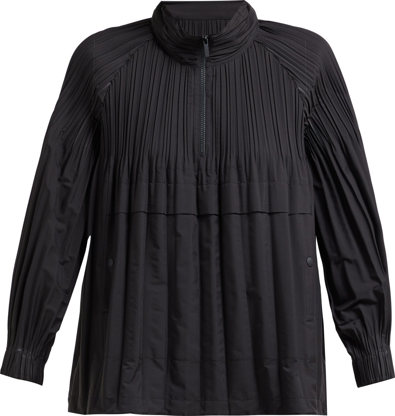 Pleats Please By Issey Miyake Jaunty half-pleated anorak