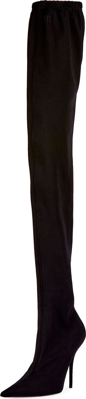 Balenciaga Jersey Crepe Over-the-Knee Boot