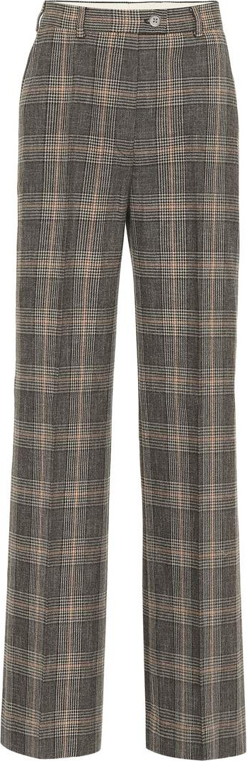 Acne Studios Checked wool and cotton pants