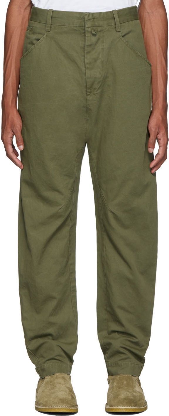Isabel Marant Green Flyston Trousers