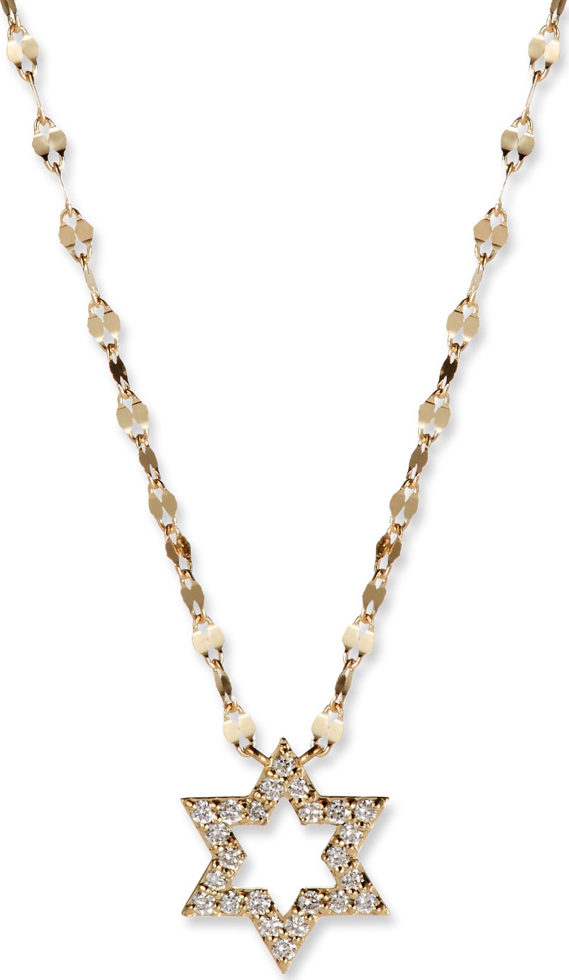 Lana Flawless 14k Diamond Star of David Necklace
