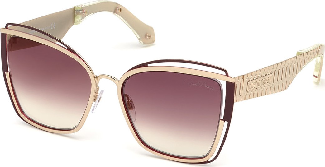 Roberto Cavalli Cutout Cat-Eye Mirrored Sunglasses