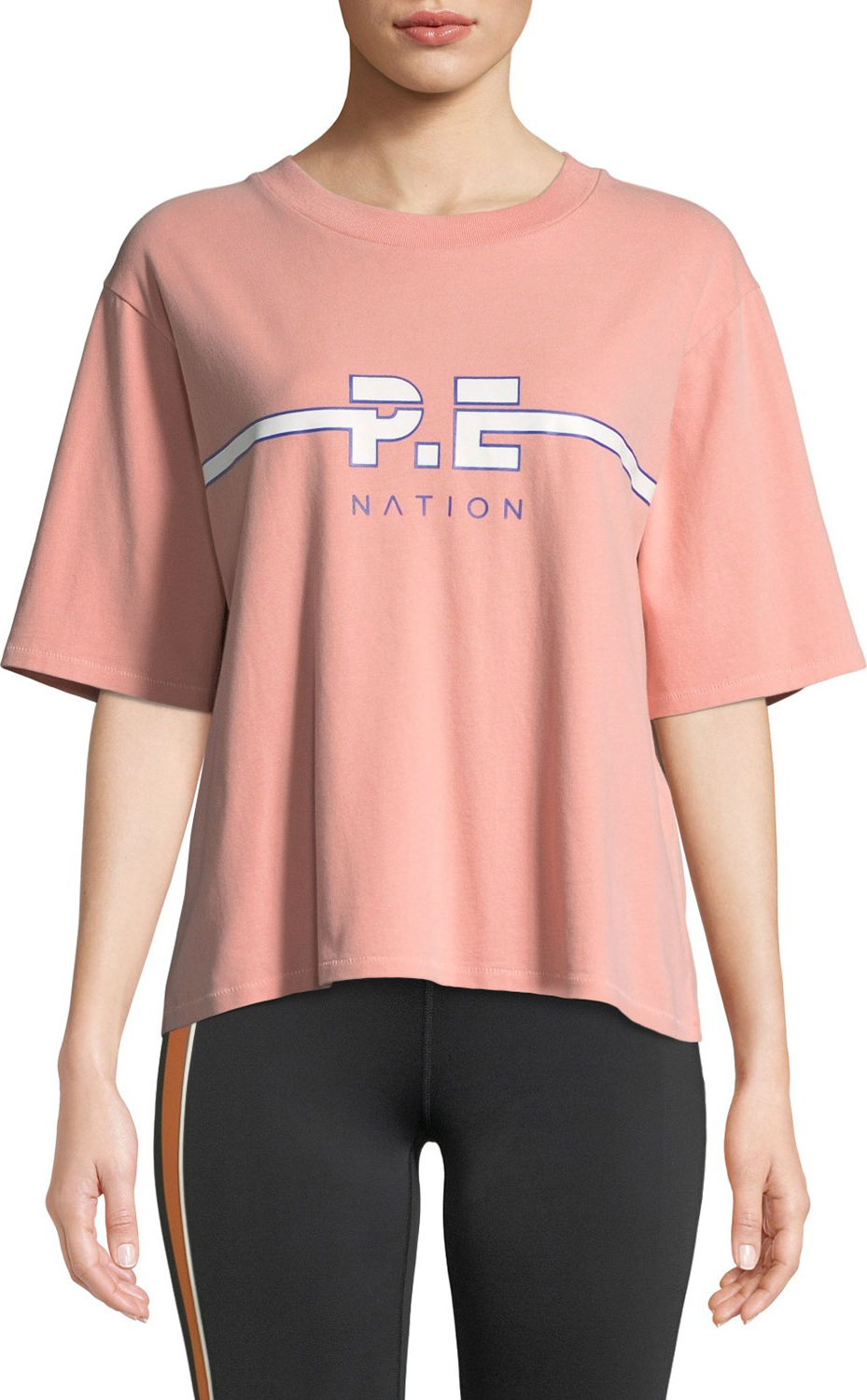 P.E Nation Active Duty Logo Graphic Crewneck Tee