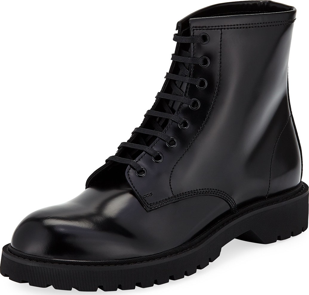 Saint Laurent Men's Liverpool Lu High-Top Boot