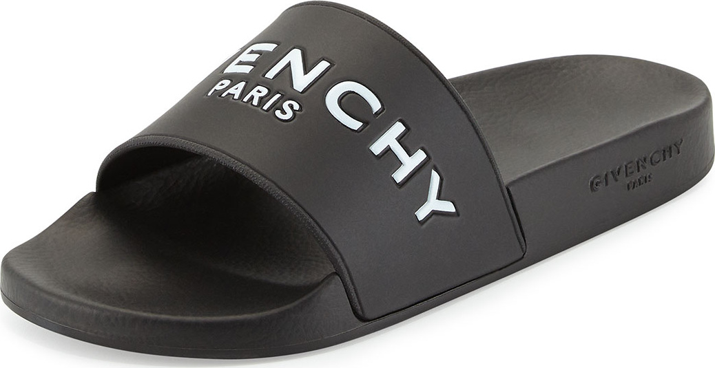 Givenchy Logo Rubber Sandal Slide