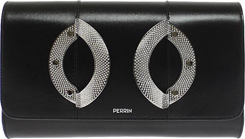 Perrin Paris La Croisiere Leather Clutch Bag