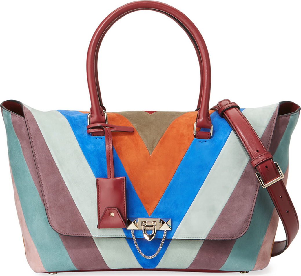 Valentino DEMILUNE SMALL CALF SATCHEL
