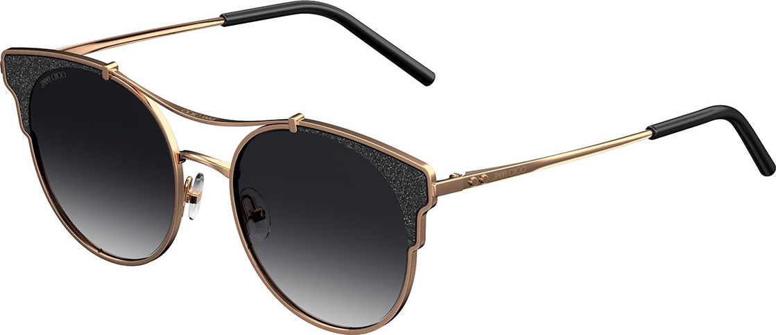 Jimmy Choo Lues Round Metal Sunglasses