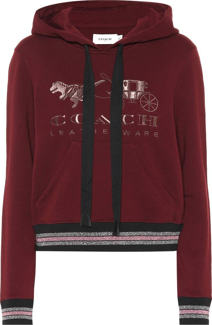 COACH Rexy embroidered cotton hoodie