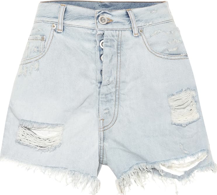Unravel High-rise denim shorts