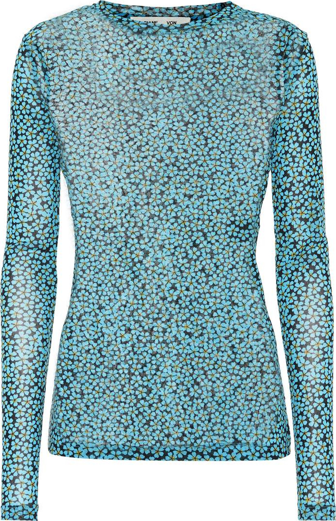 DIANE von FURSTENBERG Floral-printed top