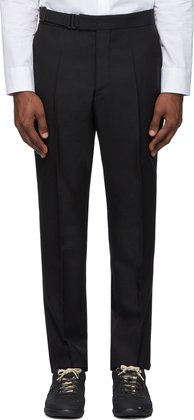 Maison Margiela Black Canvas Trousers