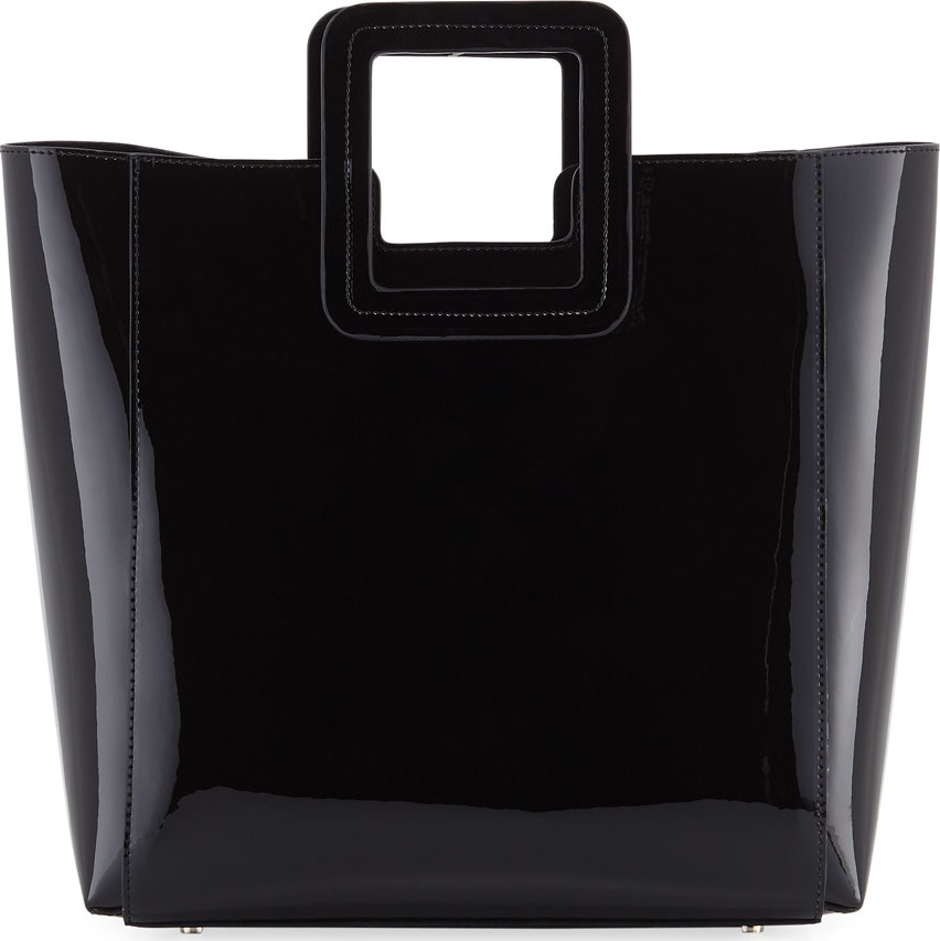 Staud Shirley Patent Vinyl Tote Bag