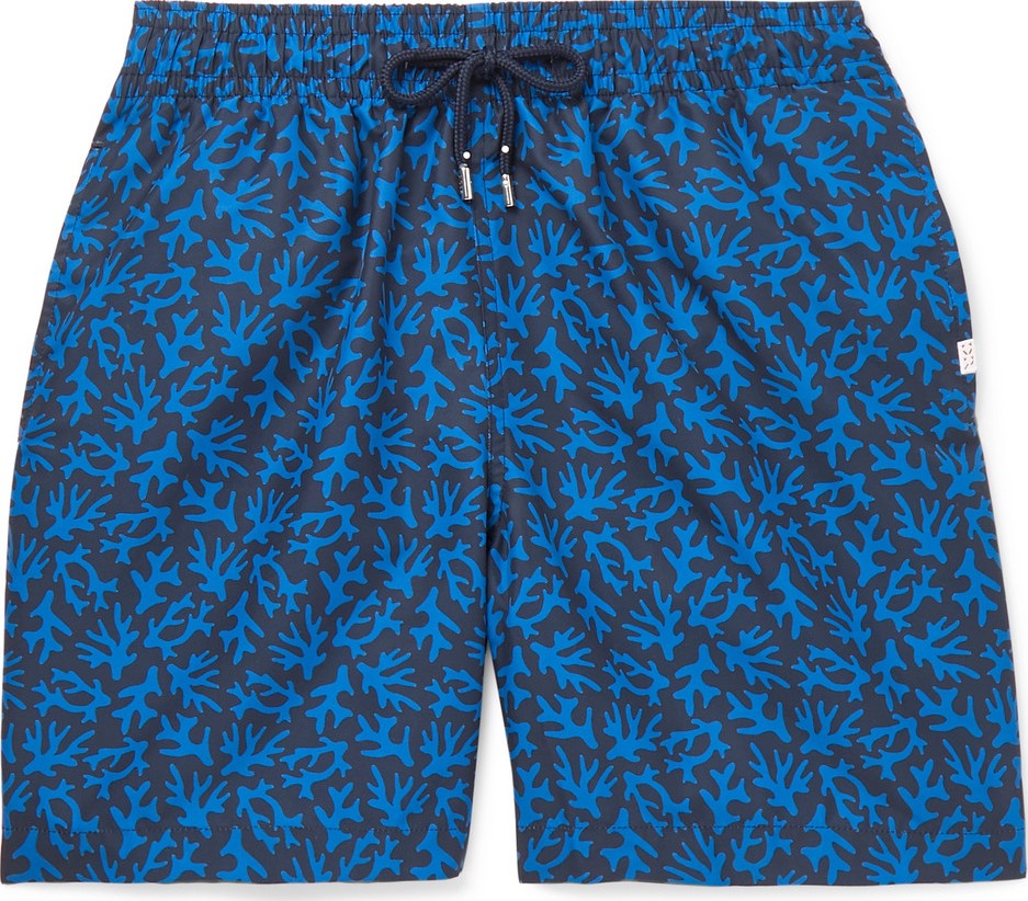 Derek Rose Maui Wide-Leg Mid-Length Printed Swim Shorts