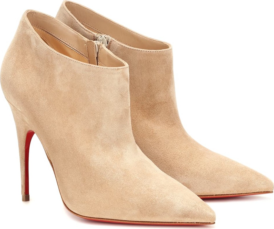 Christian Louboutin Gorgona 100 suede ankle boots