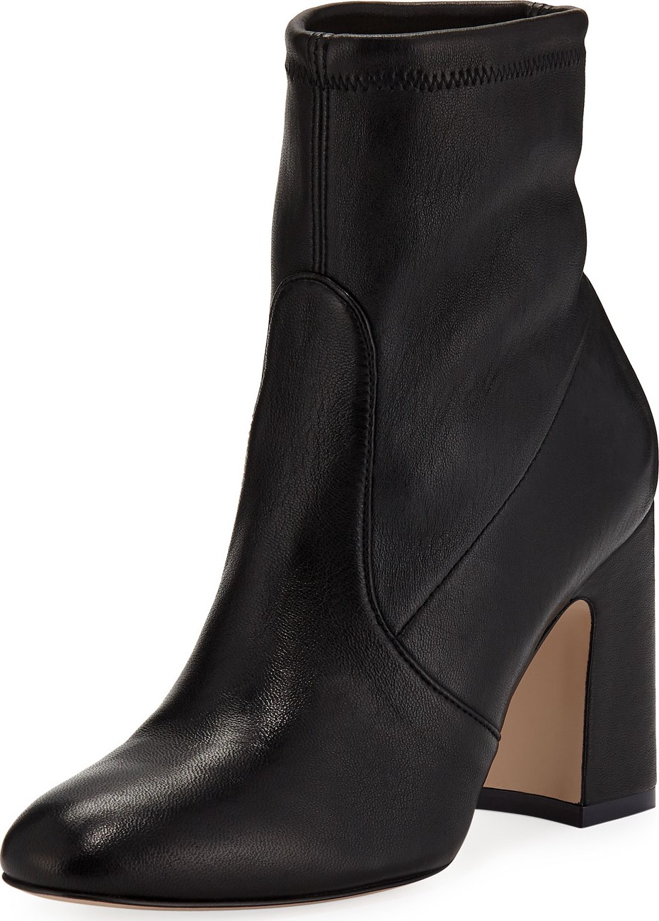 Stuart Weitzman Niki Stretch-Leather Booties
