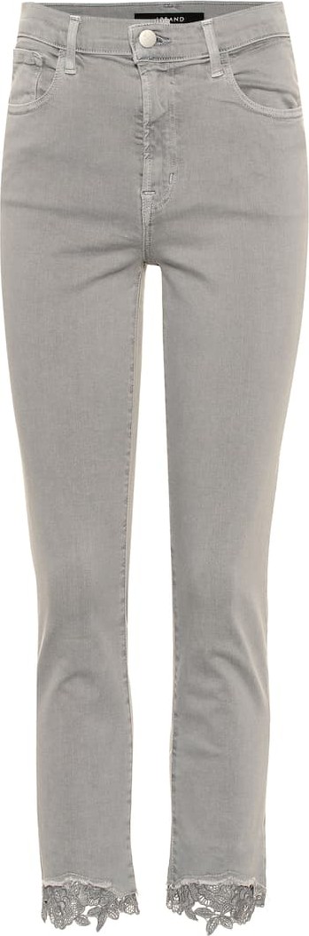 J BRAND Ruby cropped high-rise skinny jeans