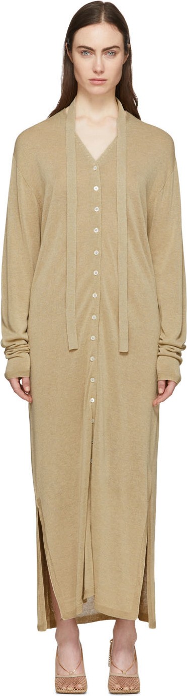 Lemaire Beige Cardigan Dress