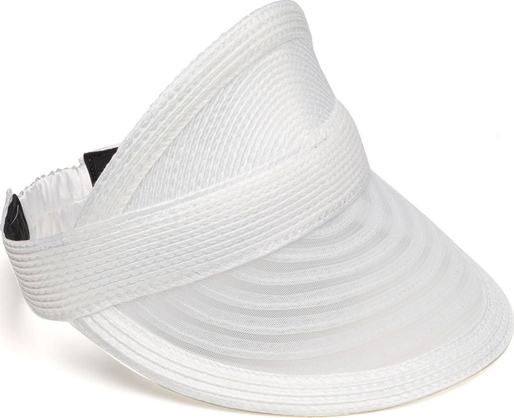 Eugenia Kim Vicky Woven Visor, White