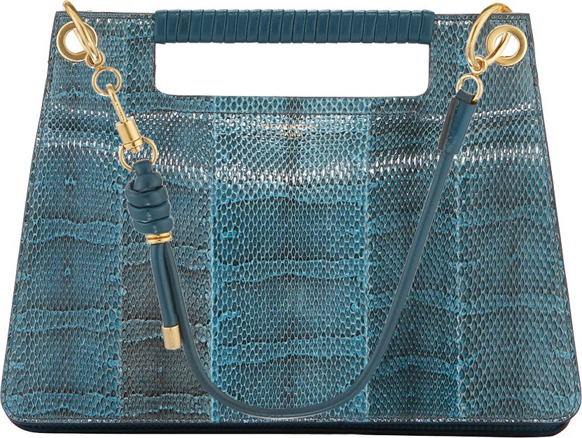 Givenchy Whip Medium Snake & Leather Shoulder Bag