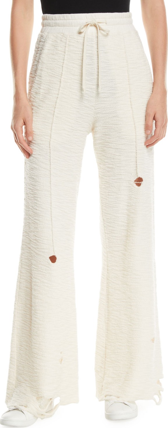 twenty Raines Slashed Jersey Wide-Leg Pants