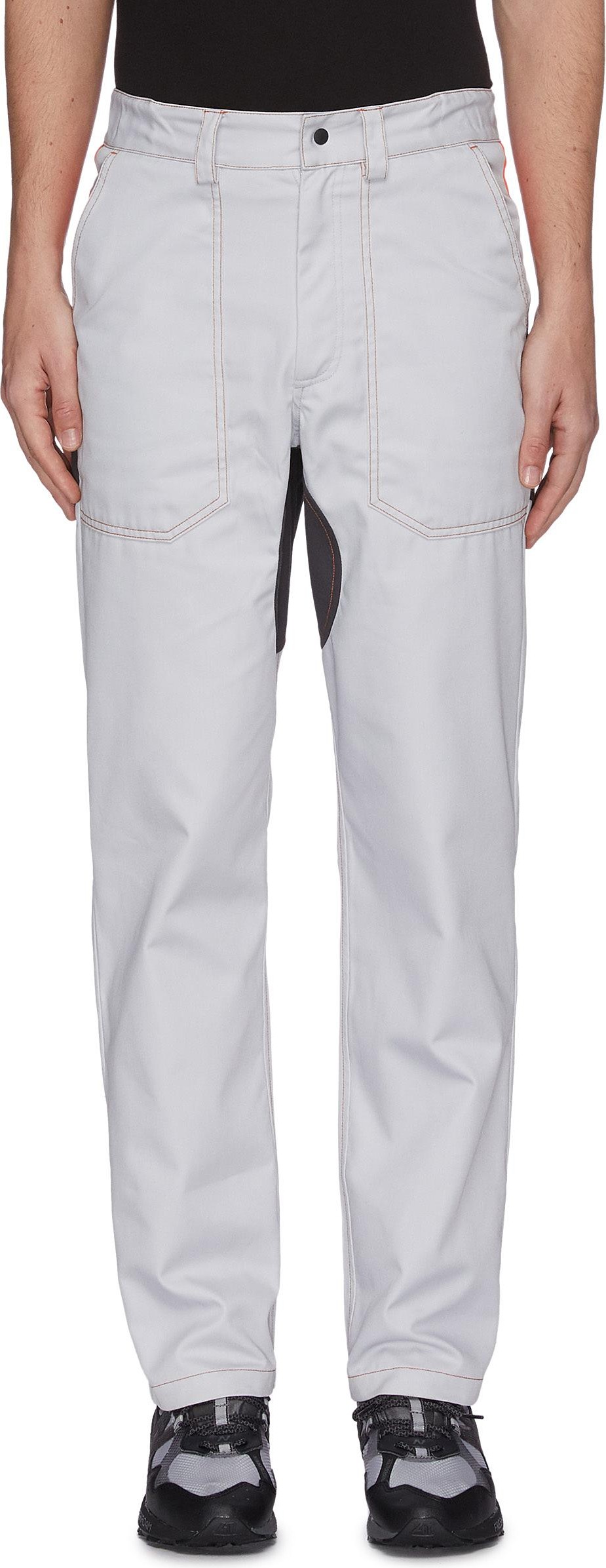 Affix Tri colour contrast stitching work jacket