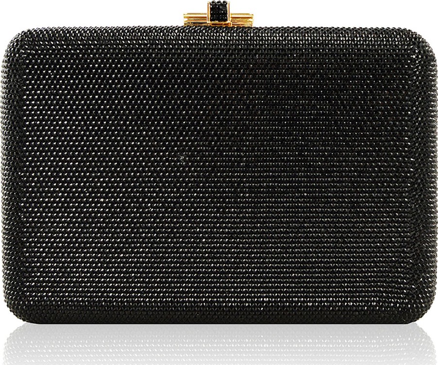 Judith Leiber Slim Slide Crystal Evening Clutch Bag