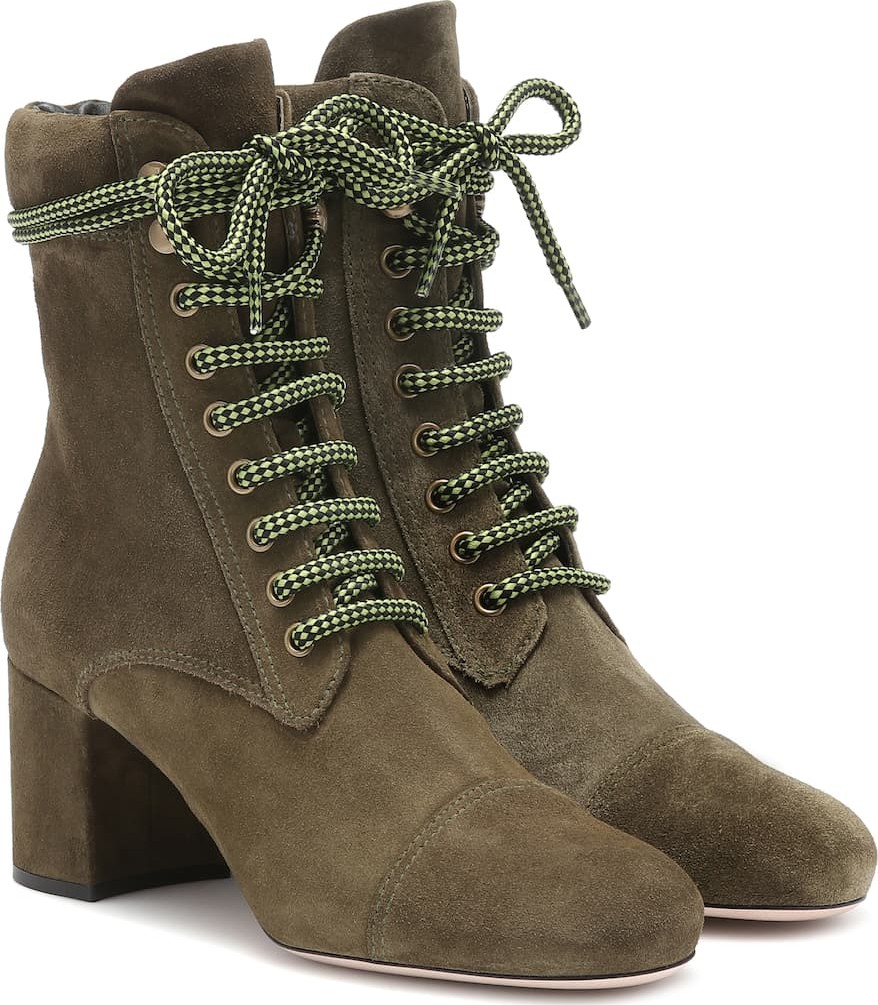 Miu Miu Suede ankle boots