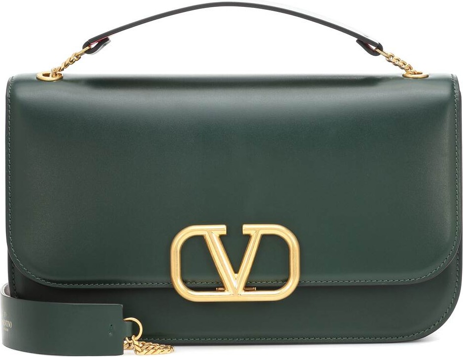 Valentino Valentino Garavani VLOCK Medium leather shoulder bag