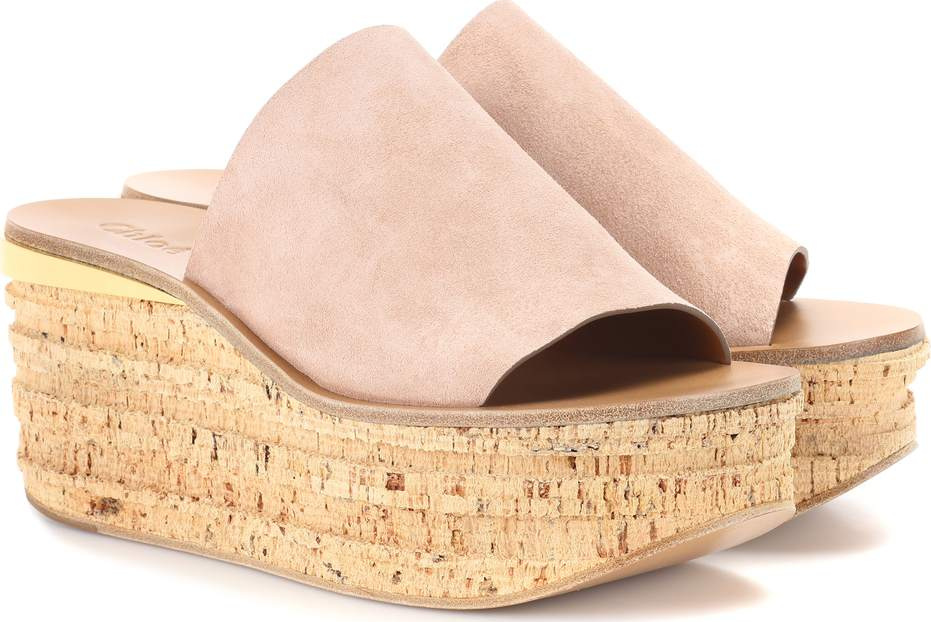 Chloe Camille suede platform sandals