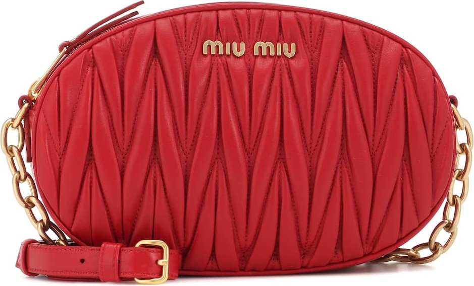 Miu Miu Matelassé leather shoulder bag