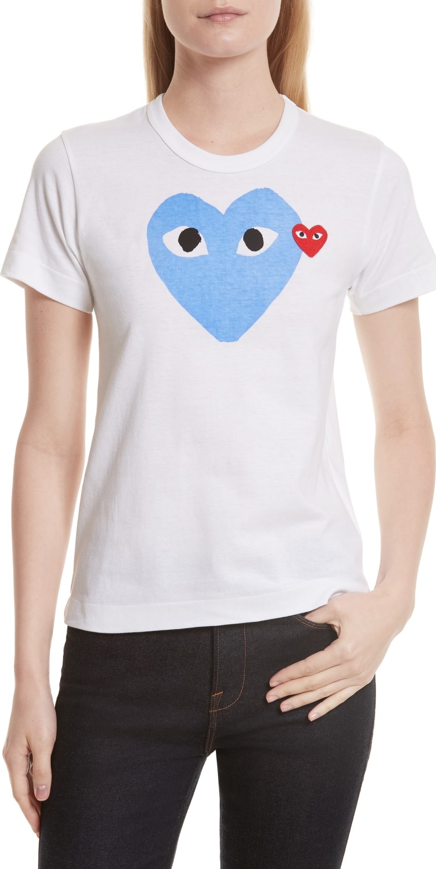 Comme Des Garcons PLAY Heart Graphic Tee