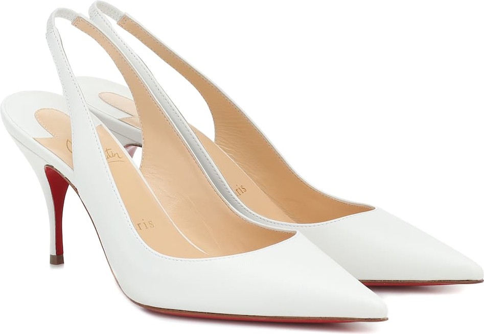 Christian Louboutin Clare Sling 80 leather pumps