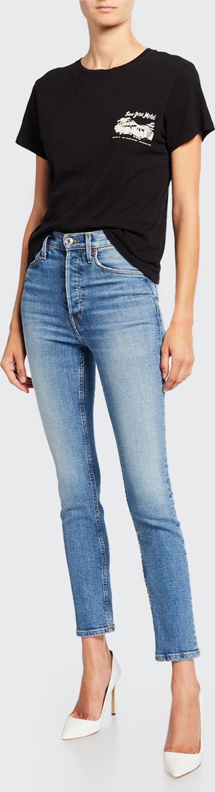 RE/DONE High-Rise Skinny Ankle Jeans