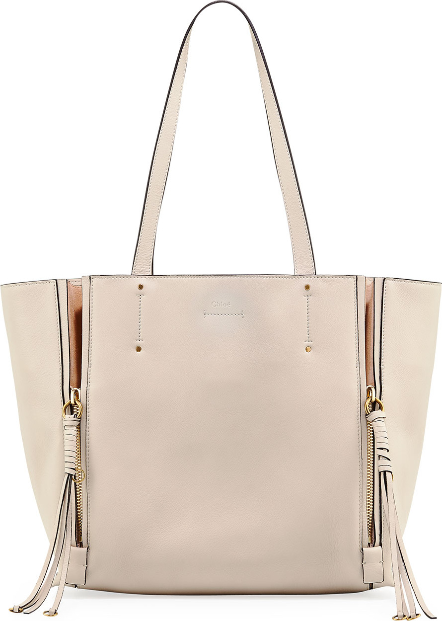 Chloe Milo Medium Leather & Suede Tote Bag