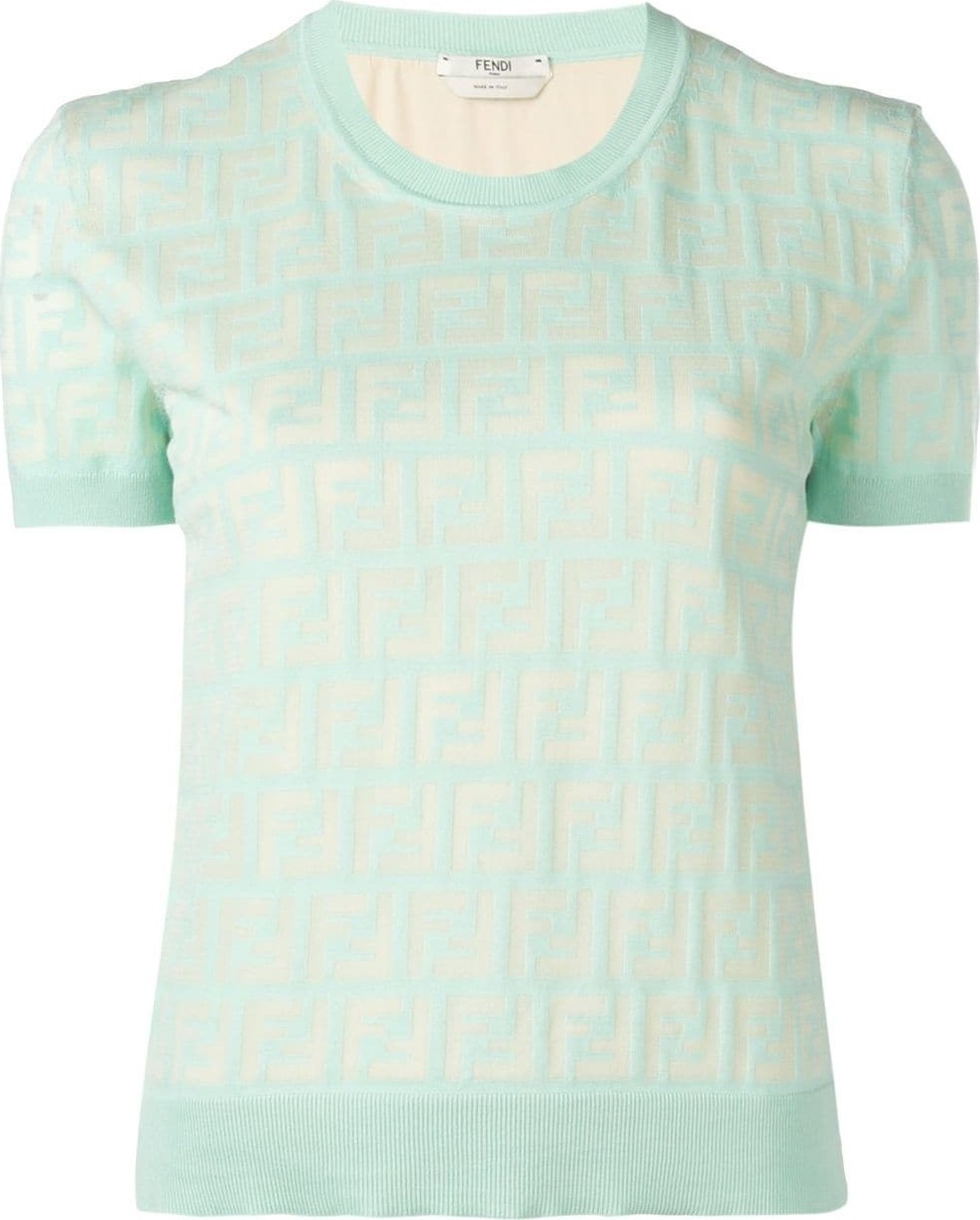 Fendi PULLOVER FF DEVORE Top