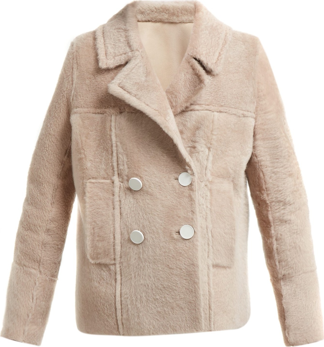 Yves Salomon Shearling double-breasted jacket